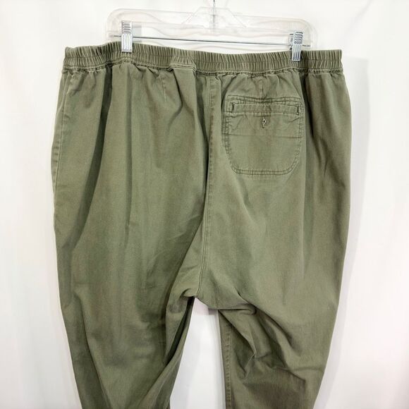 Woman Within Plus Size 26W Jeans Elastic Waist Stretch Pull On Green 487 - Picture 6 of 9